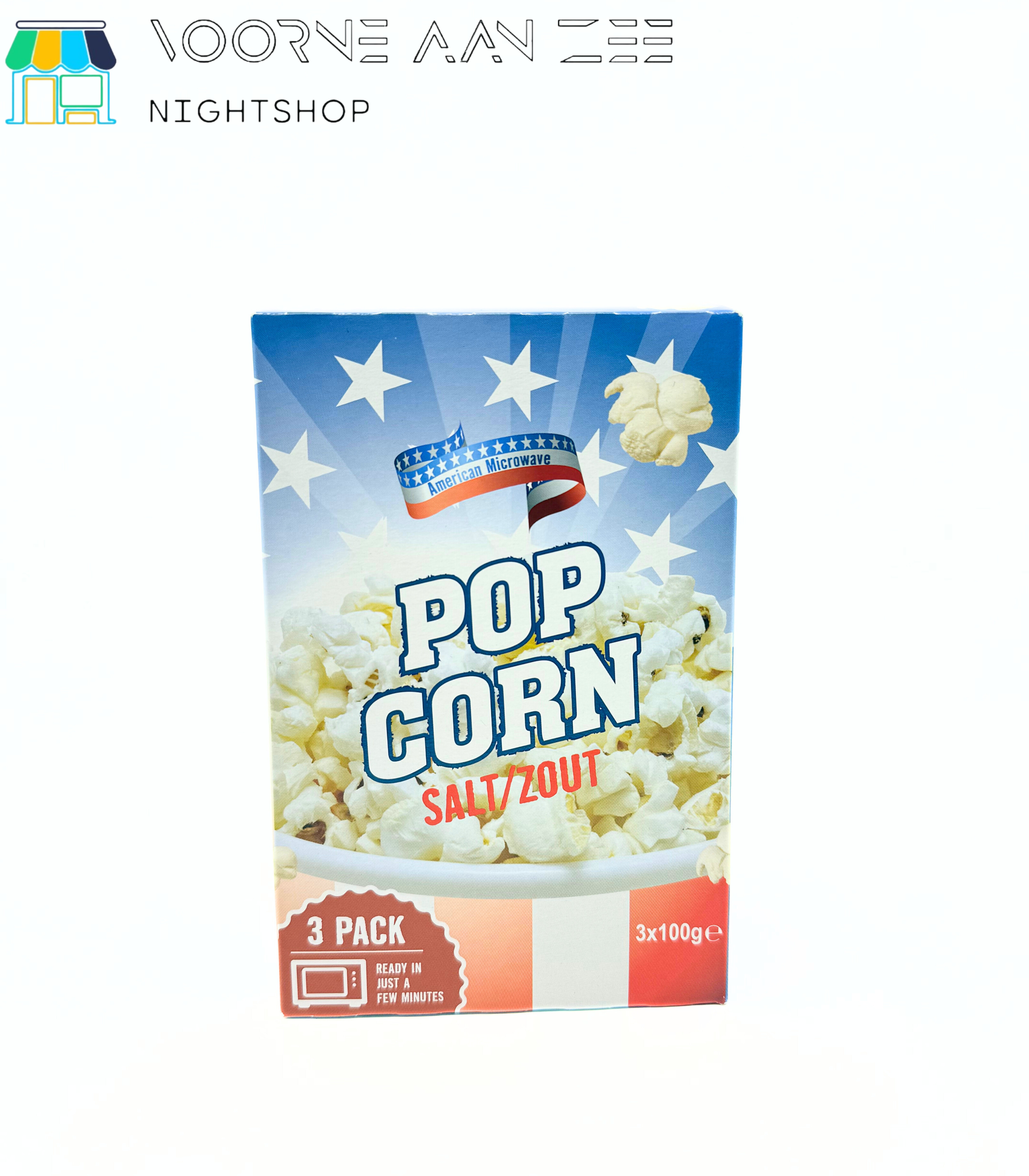 Popcorn Zout 3 x 100gr