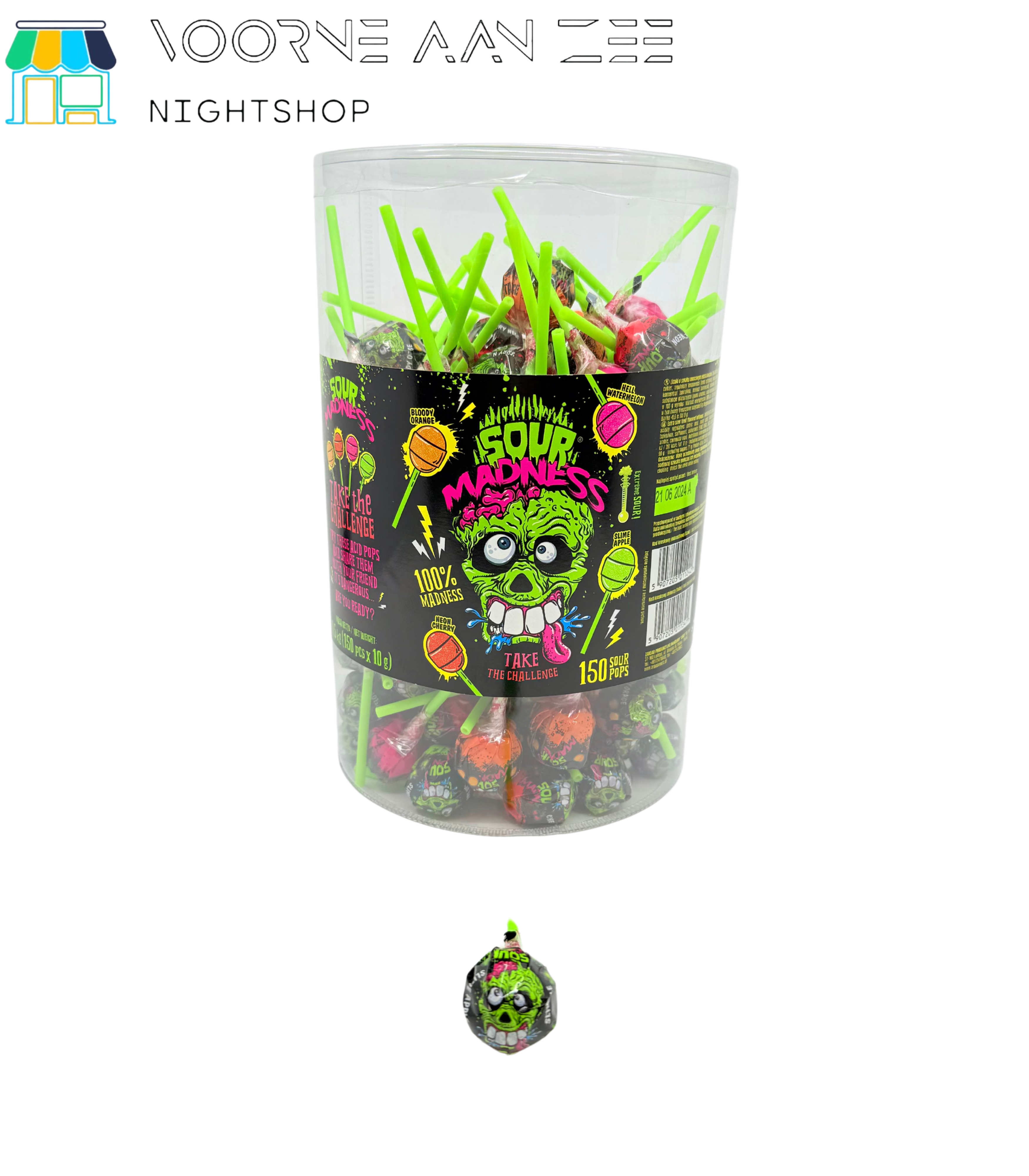 Sour Madness Extreme Sour Lolly
