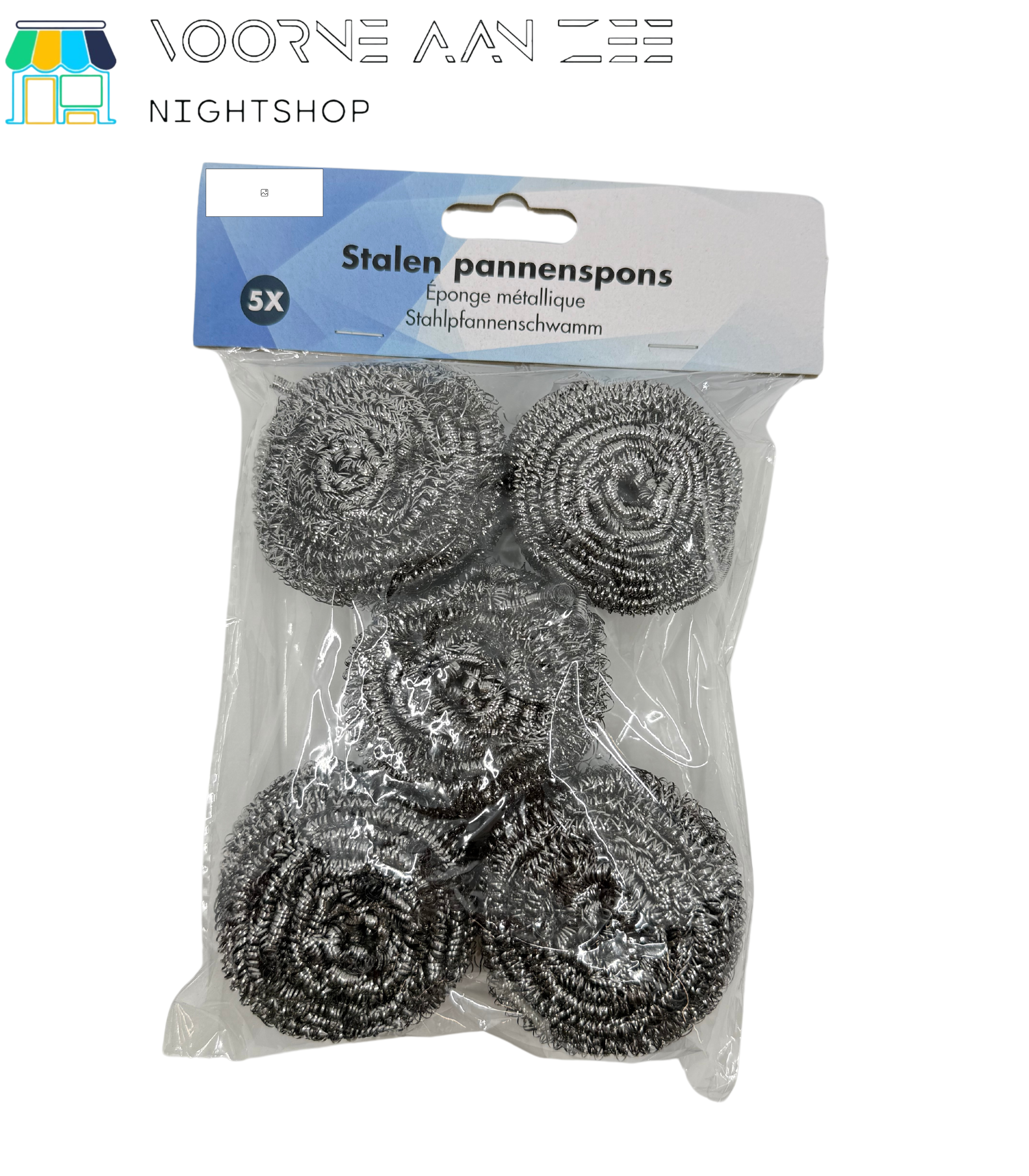 Stalen Pannenspons 5x